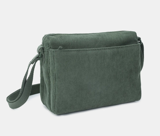 HEDGREN - Sac à bandoulière EYE Corduroy Dust Green