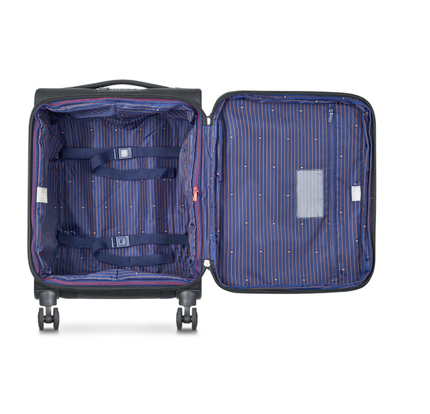 DELSEY - Valise Cabine Slim Montmartre Air 2.0 Noir Extensible