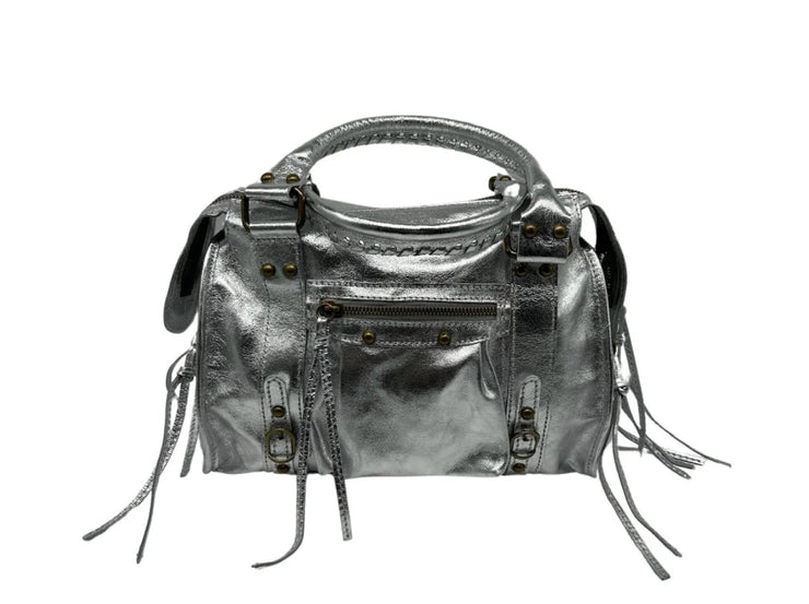 LOUISA LEE - Sac à main cuir Irise Capucine Small