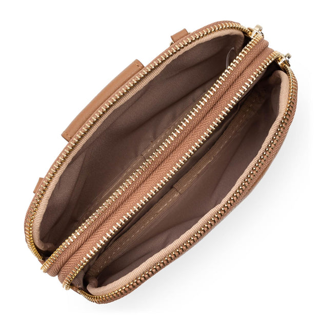 Double pochette LANCASTER zippée dune