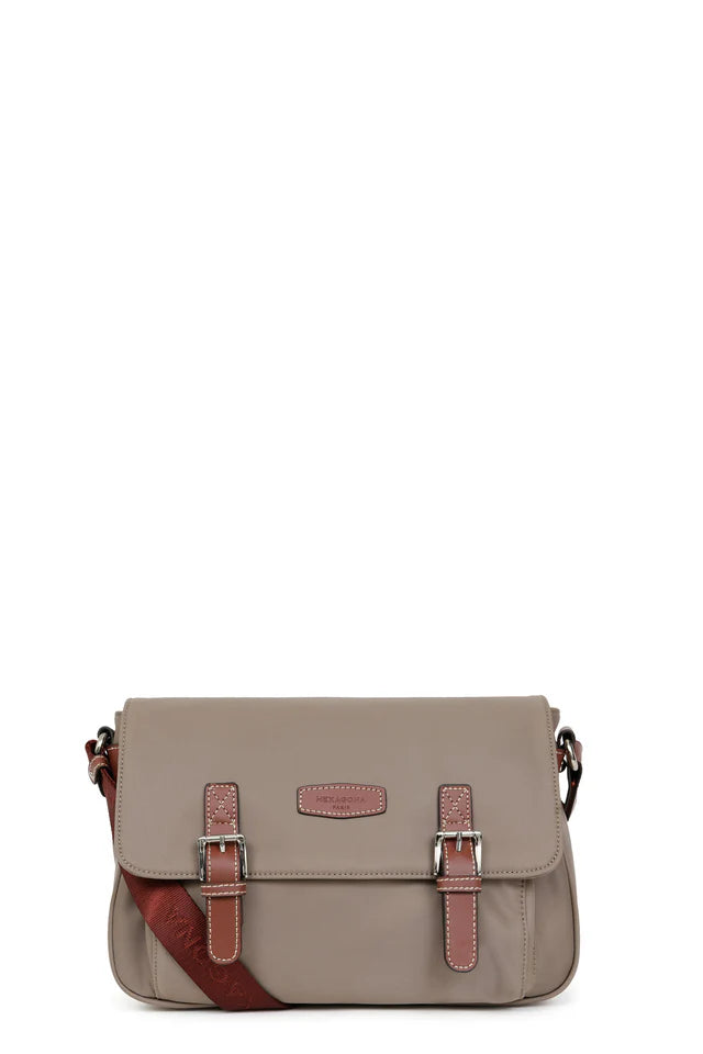 Petite besace HEXAGONA Cradle Taupe - la maro