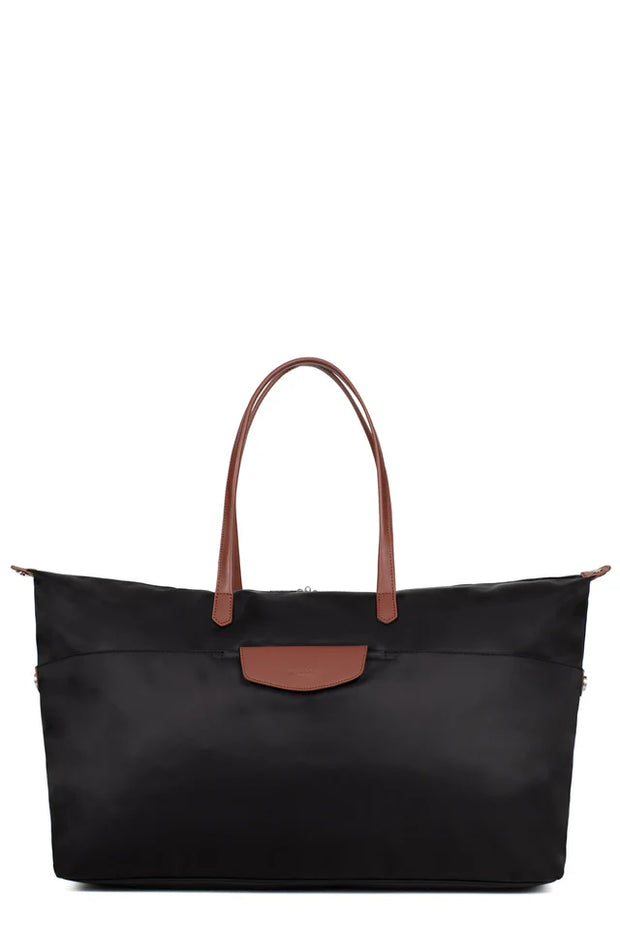 Sac de voyage HEXAGONA-Nylon/croute de cuir de vachette
