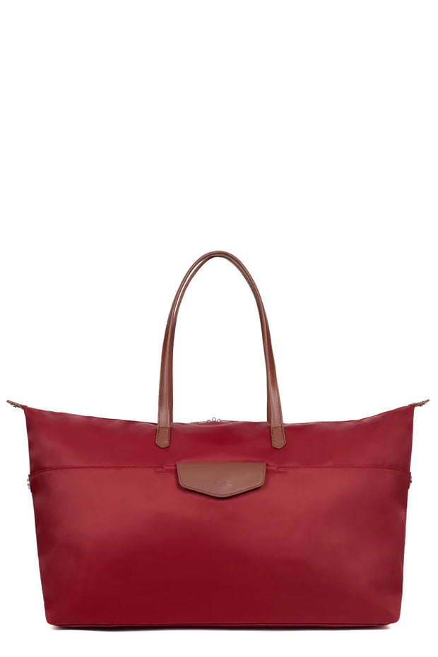 Sac de voyage HEXAGONA-Nylon/croute de cuir de vachette