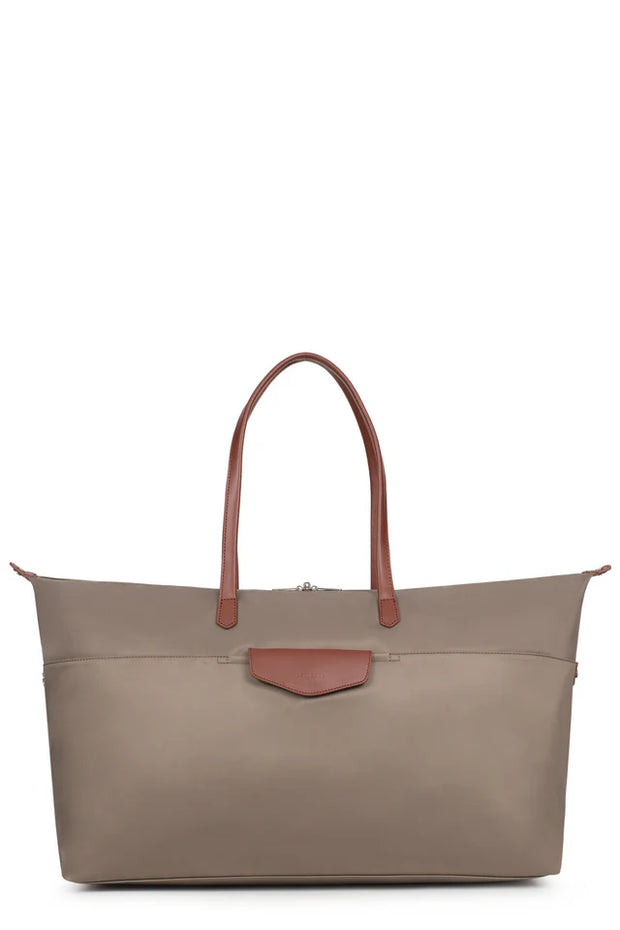 Sac de voyage HEXAGONA-Nylon/croute de cuir de vachette