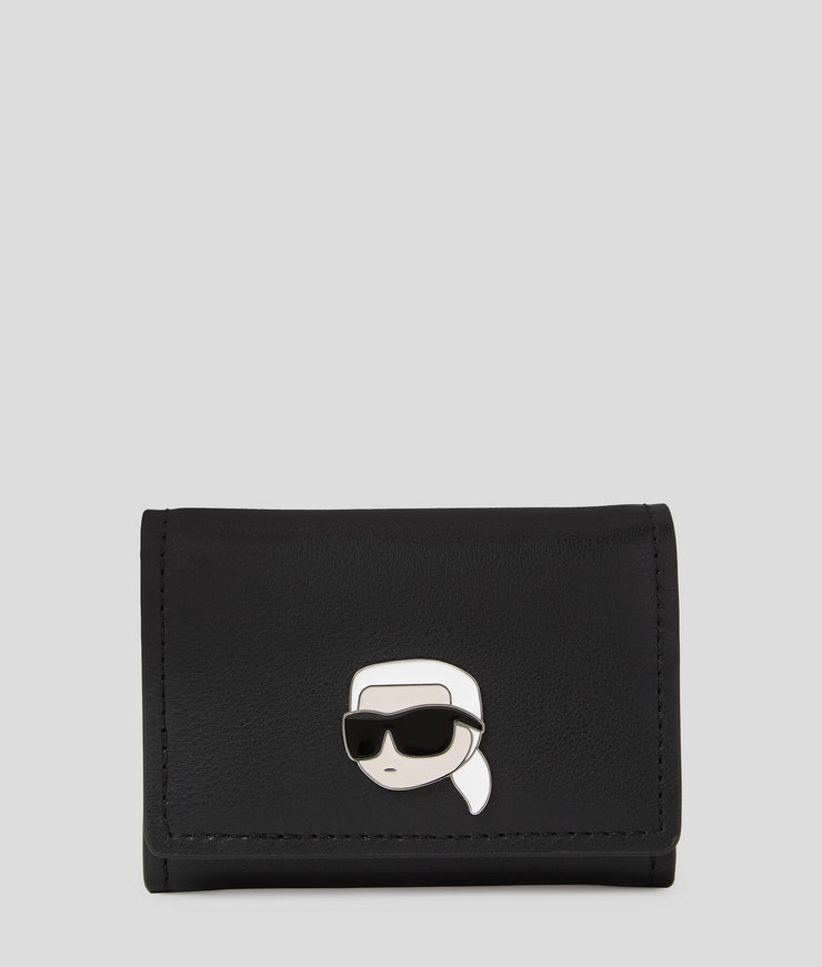 PETIT PORTEFEUILLE EN CUIR AVEC BROCHE K/IKONIK Karl Lagerfeld