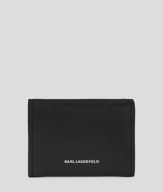 PETIT PORTEFEUILLE EN CUIR AVEC BROCHE K/IKONIK Karl Lagerfeld