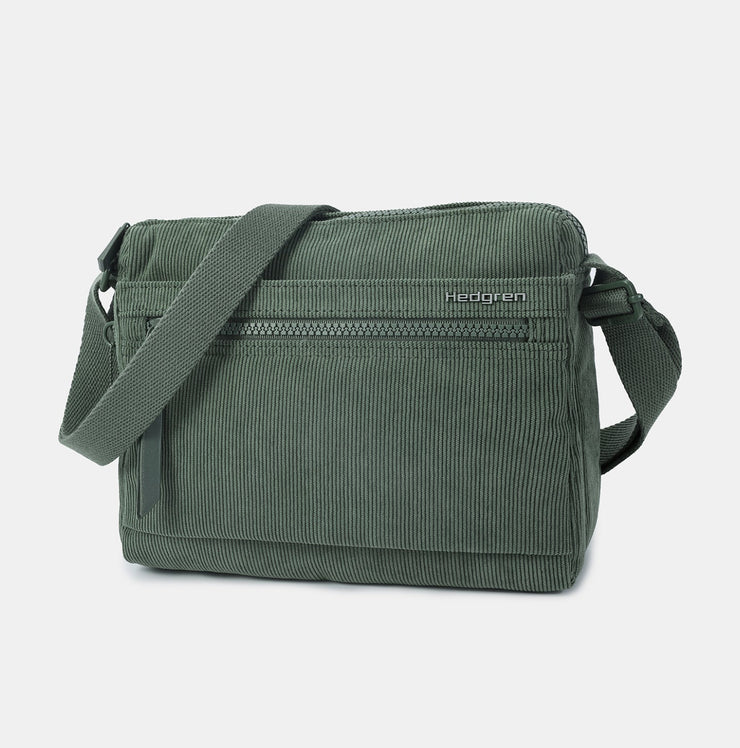 HEDGREN - Sac à bandoulière EYE Corduroy Dust Green