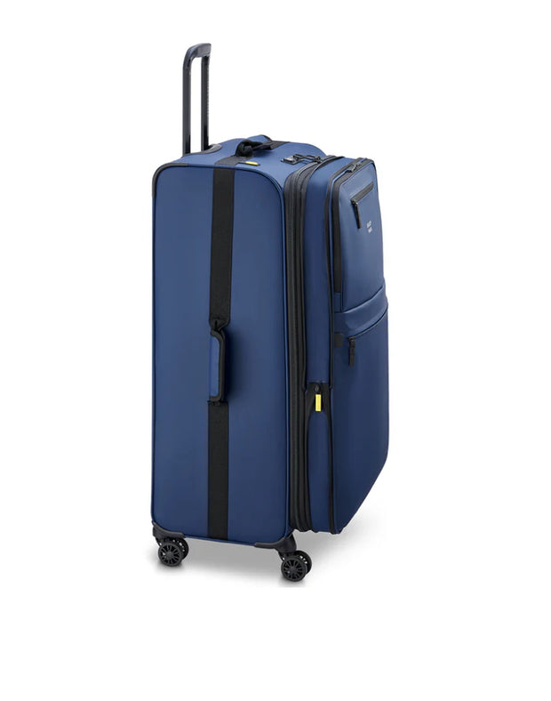 DELSEY - Grande Valise 79cm Maubert 2.0 Noir Extensible Déperlant