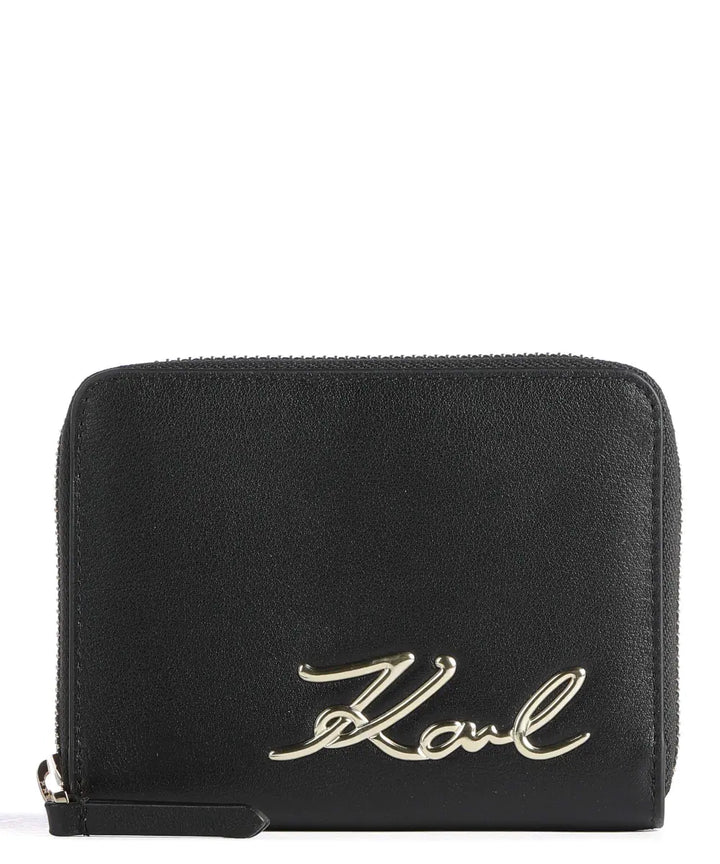 PETIT PORTEFEUILLE EN CUIR AVEC BROCHE K/IKONIK Karl Lagerfeld