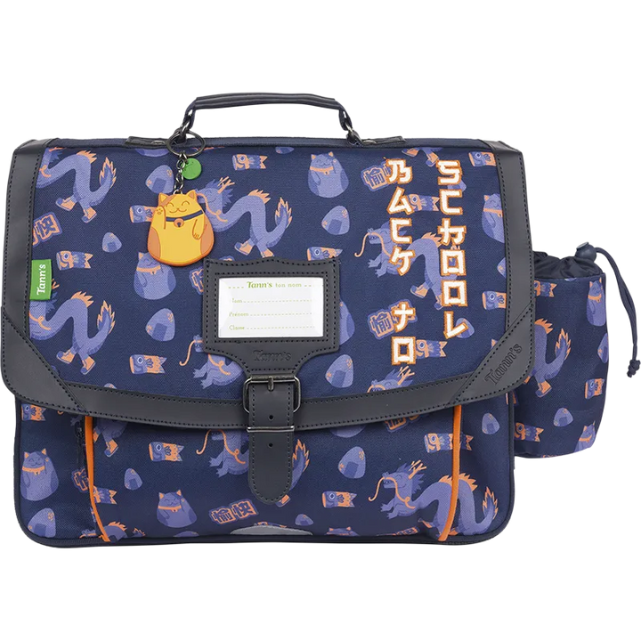 Cartable TANN'S 38cm poche gourde Adam Bleu