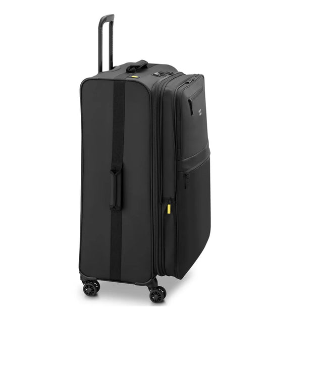 DELSEY - Grande Valise 79cm Maubert 2.0 Noir Extensible Déperlant