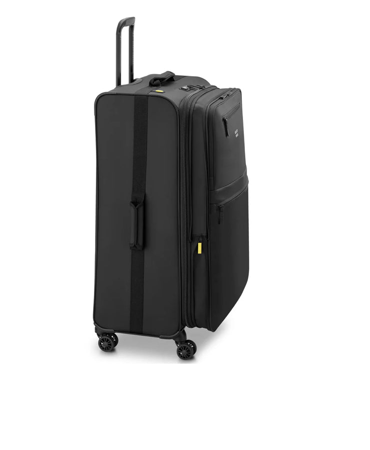 DELSEY - Grande Valise 79cm Maubert 2.0 Noir Extensible Déperlant