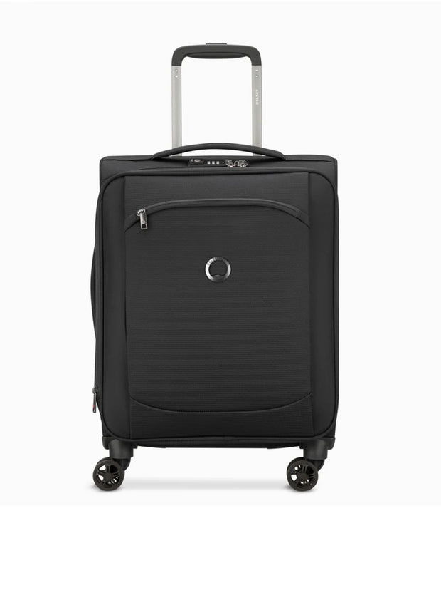 DELSEY - Valise Cabine Slim Montmartre Air 2.0 Noir Extensible