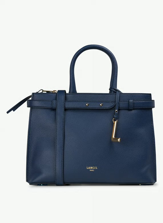 Sac à main zippé Lancel Faubourg M Ultramarine