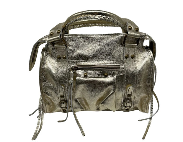 LOUISA LEE - Sac à main cuir Irise Capucine Small