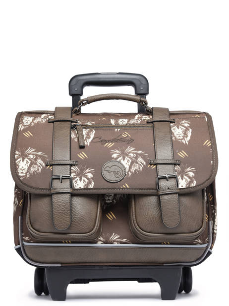 Cartable à roulettes Cameleon 38cm Vintage Urban Compartiments