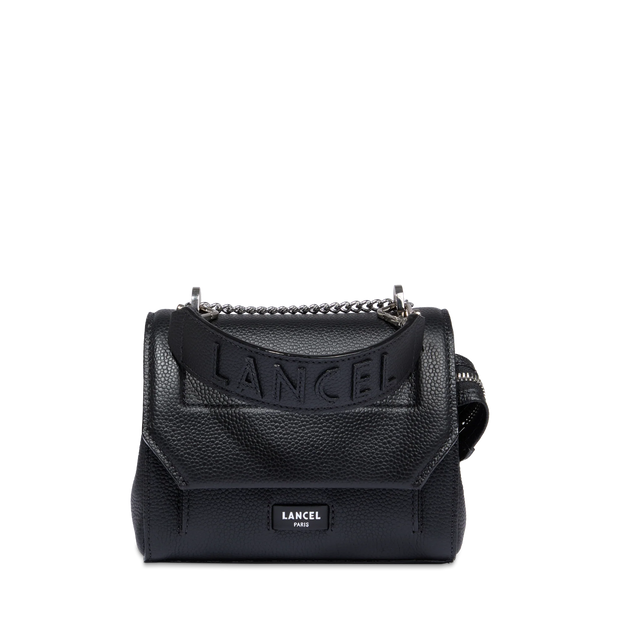 Sac rabat S avec poignée LANCEL Cuir grainé