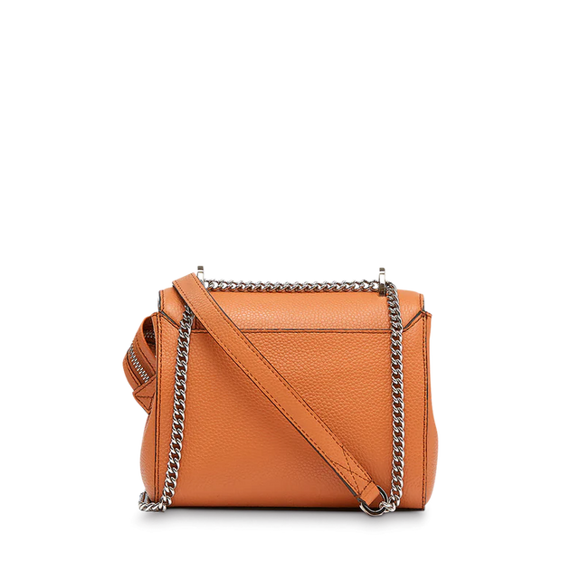 Sac rabat S avec poignée LANCEL Cuir grainé