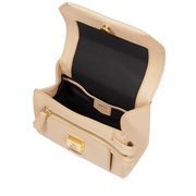 Sac rabat S avec poignée LANCEL Cuir grainé