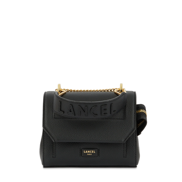 Sac rabat S avec poignée LANCEL Cuir grainé