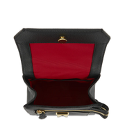 Sac rabat S avec poignée LANCEL Cuir grainé