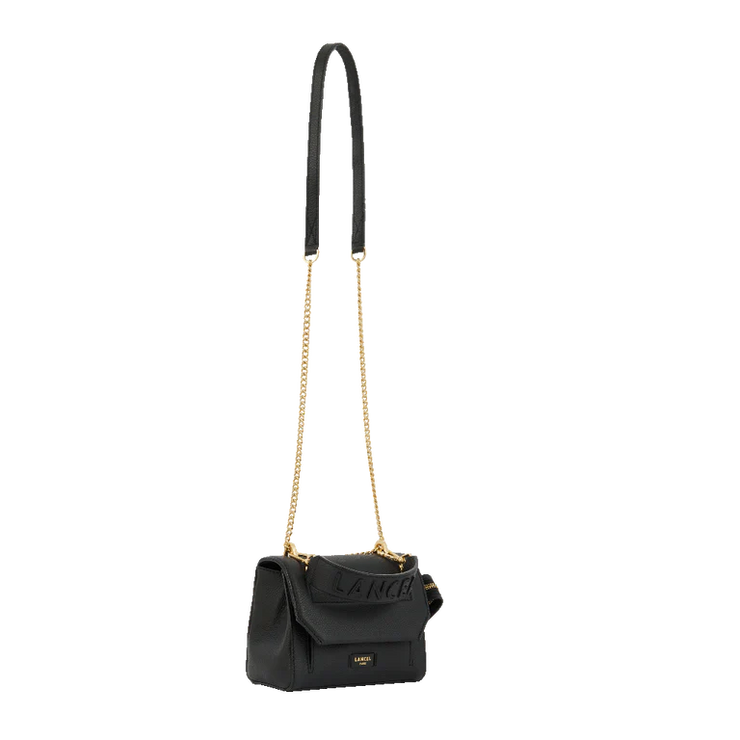 Sac rabat S avec poignée LANCEL Cuir grainé