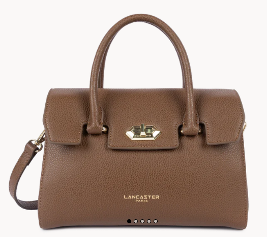 LANCASTER Petit Sac à Main Milano Cosmos Châtaigne