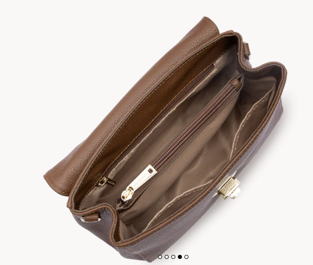 Sac à Main LANCASTER Foulonne Milano Châtaigne