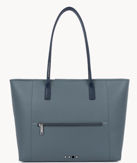 Sac Cabas LANCASTER Maya Double KBA Bleu Givré