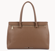 Grand Sac cabas épaule LANCASTER Foulonné Milano Châtaigne