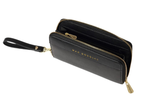 Balise MERYL portefeuille zippé Noir