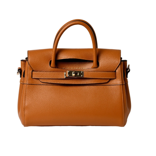 Pylad ALBA petit sac à main cuir Mix Châtain