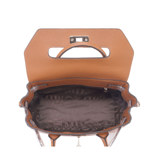 Pylad ALBA petit sac à main cuir Mix Châtain