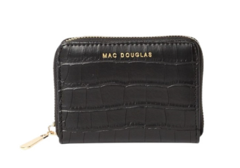 Cutter MERYL porte-monnaie zippé aspect croco Noir