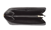 Cutter MERYL porte-monnaie zippé aspect croco Noir