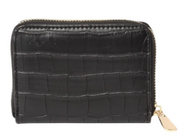 Cutter MERYL porte-monnaie zippé aspect croco Noir