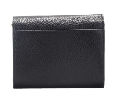 Cappuccino ALBA porte-monnaie cuir Noir