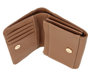 Cappuccino ALBA porte-monnaie cuir Marron Glacé