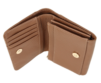 Cappuccino ALBA porte-monnaie cuir Marron Glacé