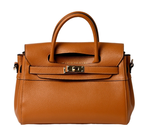 Pylad ALBA petit sac à main cuir Châtain - la maro
