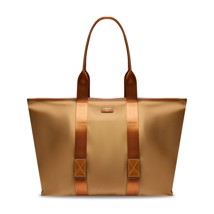 Lancel Mistral rollable – Sac cabas zippé L – Beige