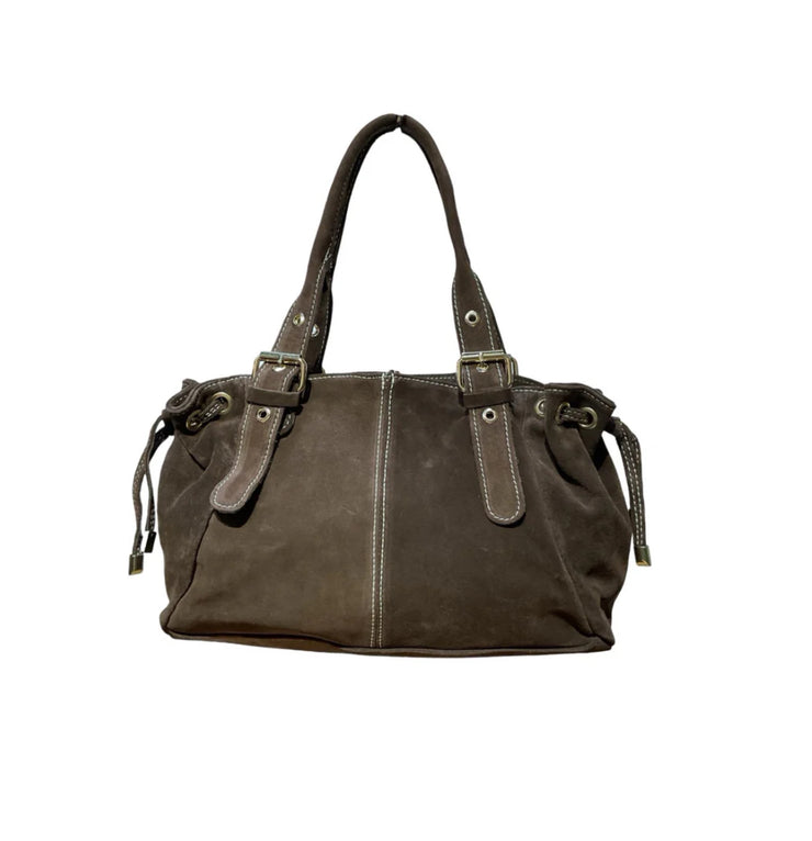 Sac Cuir SUÈDE LACET Louisa Lee