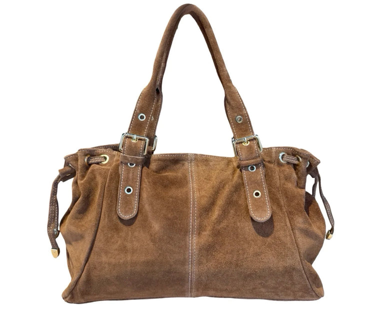 Sac à Main LOUISA LEE Suede Lacet Large