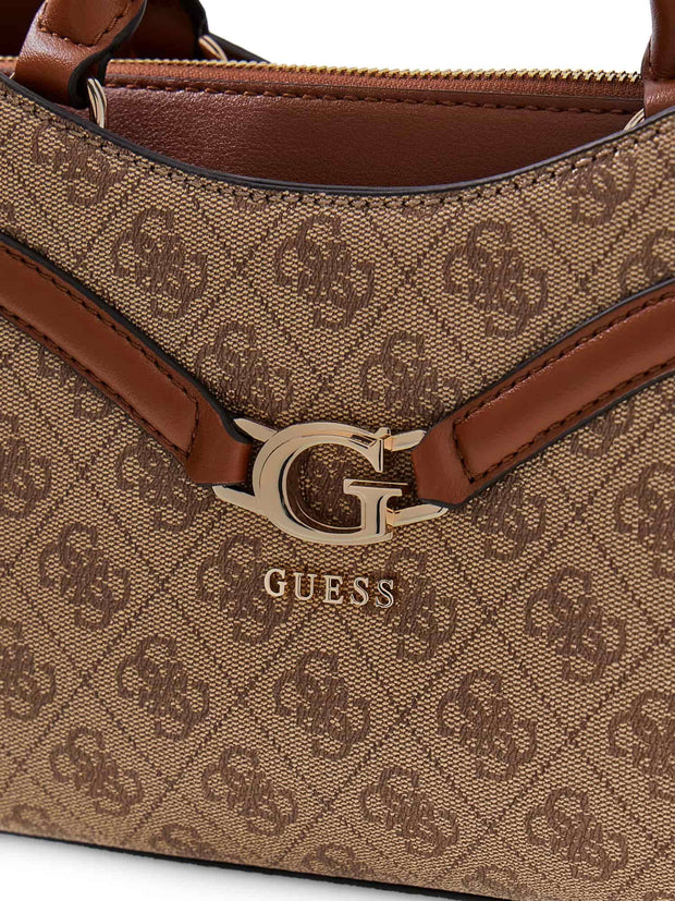 Sac à main GUESS Dea Logo 4G Latte