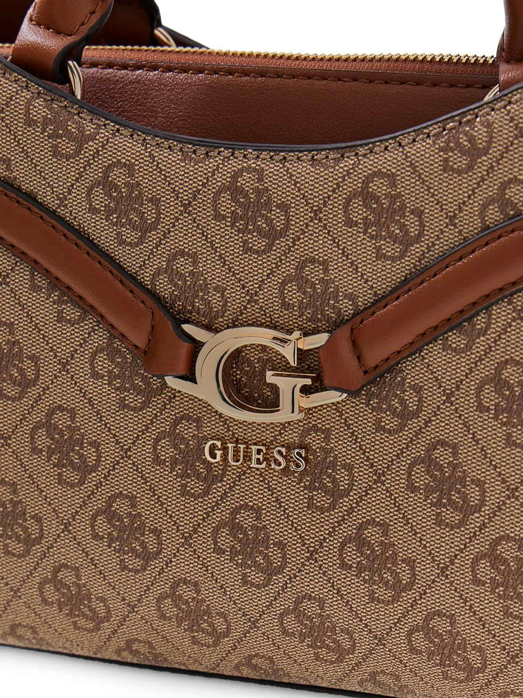Sac à main GUESS Dea Logo 4G Latte