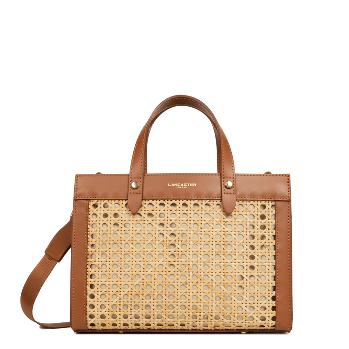 Petit sac cabas main LANCASTER Cannage Rotin