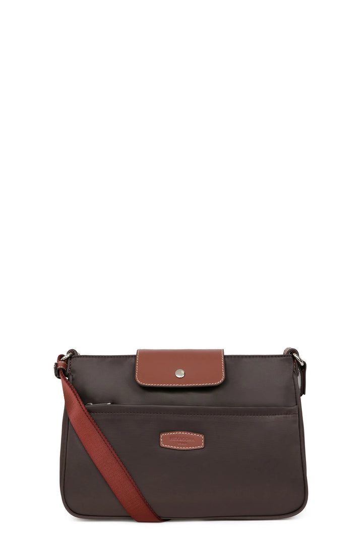 Sac Bandoulière HEXAGONA Cradle Noir/Marron Foncé