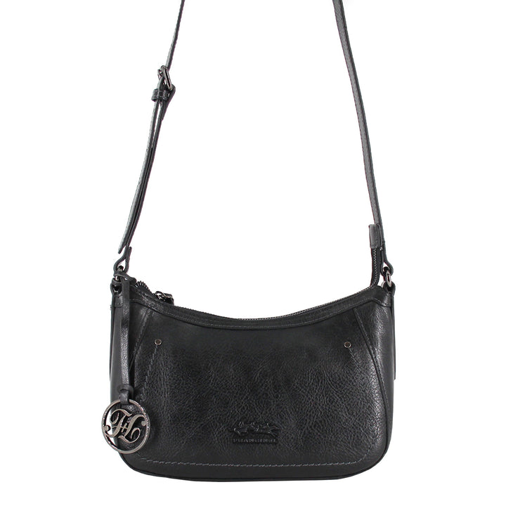 FRANCINEL- Sac porté travers en cuir de vachette collet