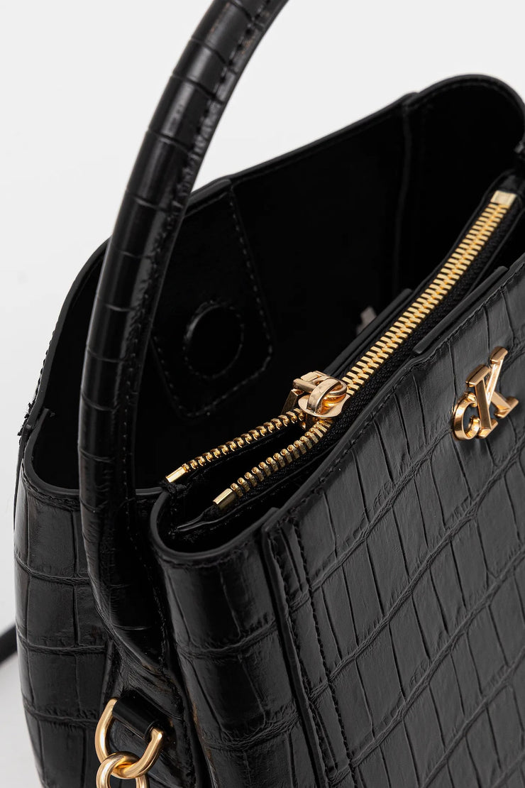 Petit Sac À Main En Croco CALVIN KLEIN