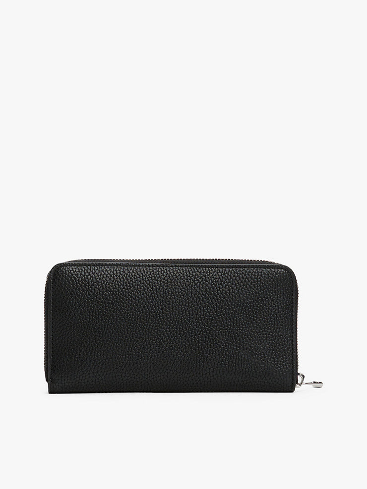 Grand Portefeuille Zippé Effet Grain Fin  TOMMY HILFIGER